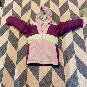 Columbia snowboard jacket. 6/6x little girls purple mint